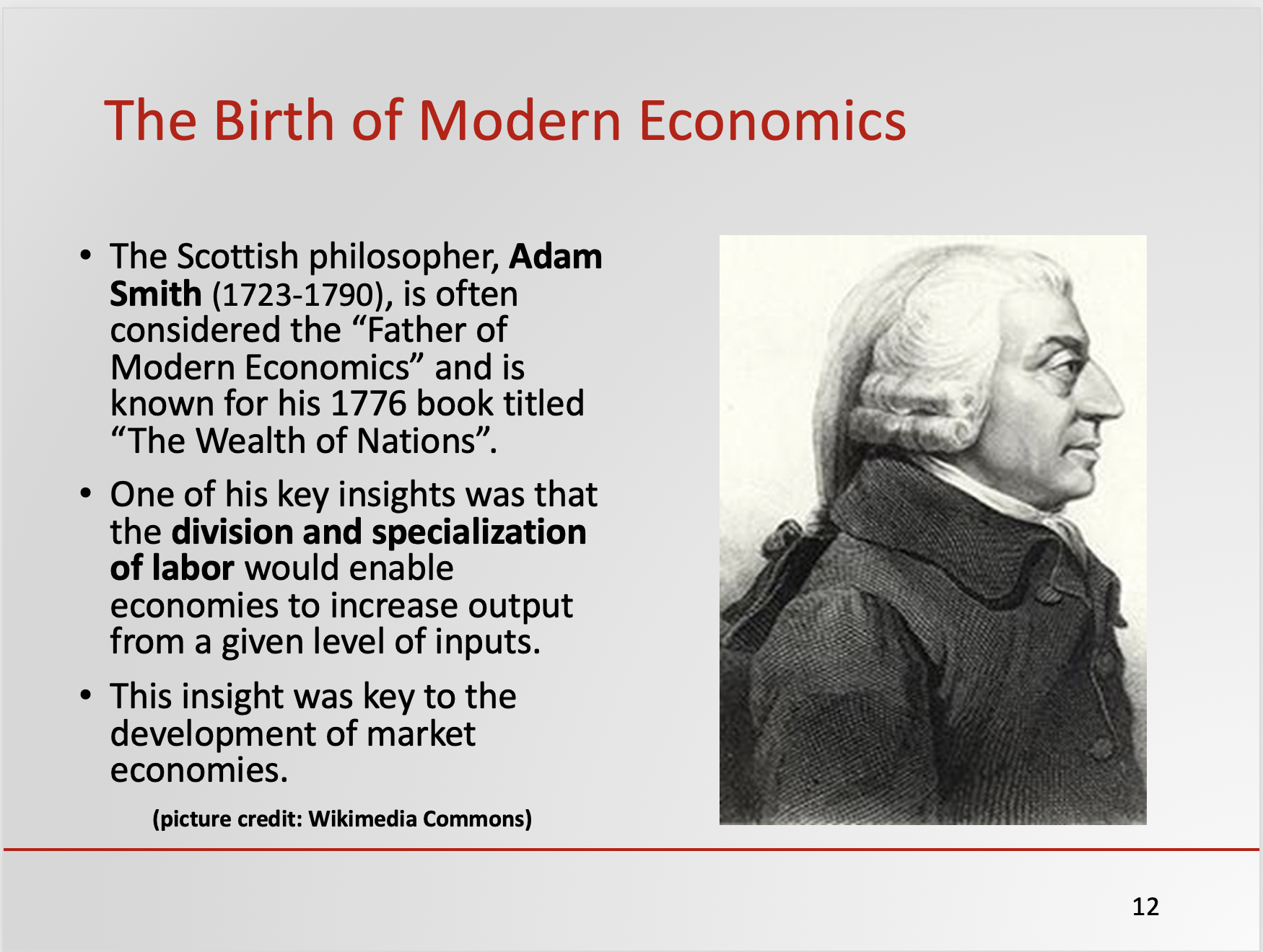 Introduction to the Economic Way of Thinking Sample Slide