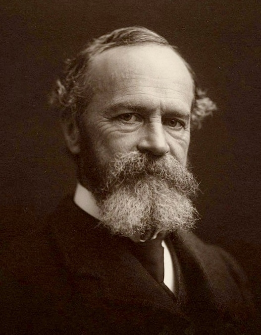 Head and shoulder image of William James wearing a full goatee